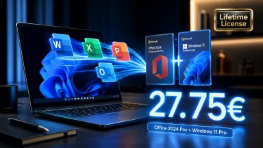 За по-малко от 28€: Вземете Office 2024 Pro и Windows 11 Pro с доживотен лиценз