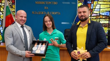 И министерството награди спортистите със синдром на Даун