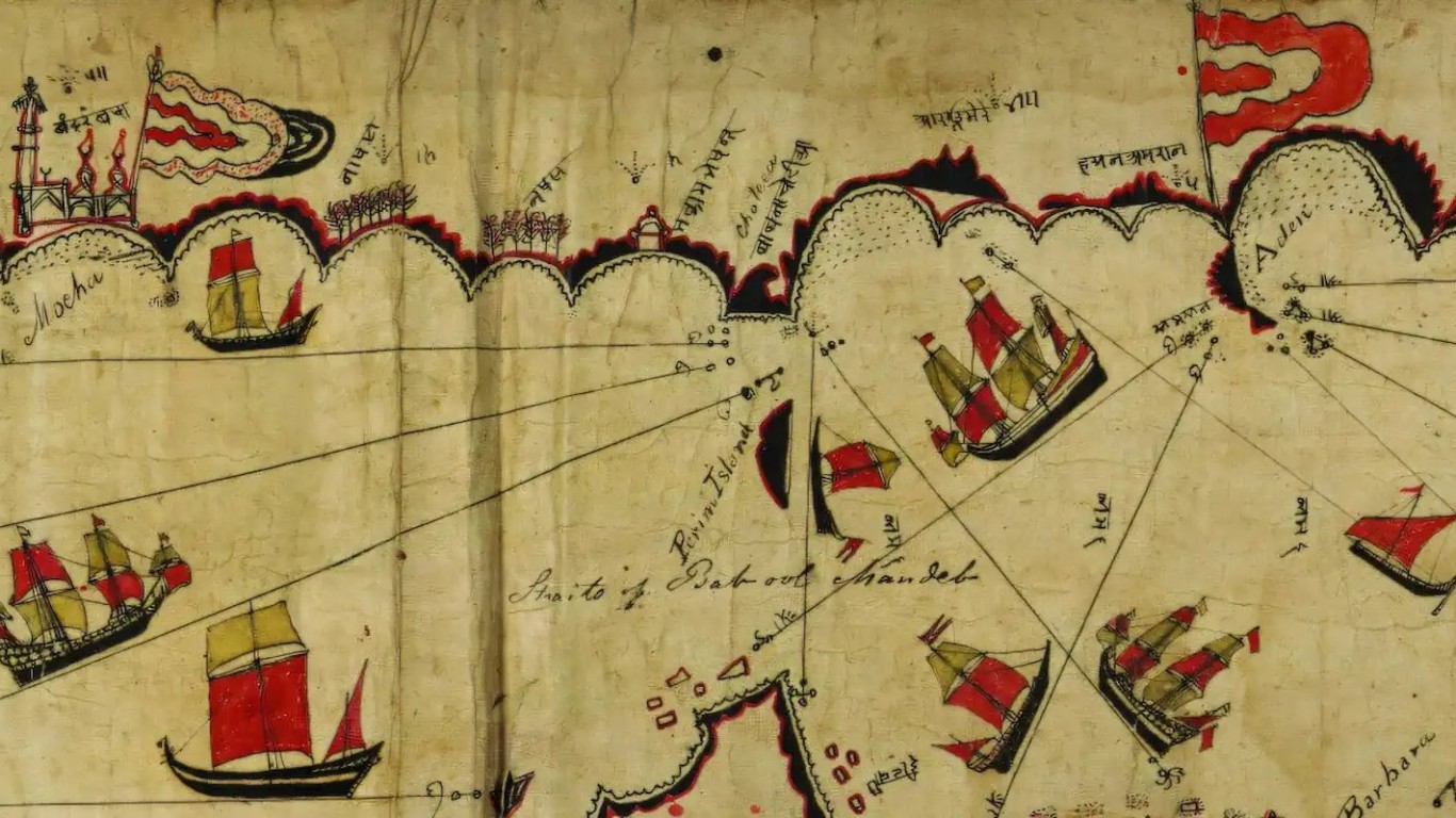 Изследователи разкриха функциите на двувековна морска карта на Червено море и Аденския залив