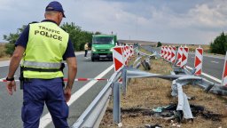 Следствена група направи нови замервания на смъртоносния 312-и км на "Тракия" (снимки)