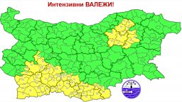 Жълт код за интензивни валежи е в сила днес в някои части на страната