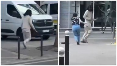 Нападател с два кухненски ножа рани три жени в Париж (видео)