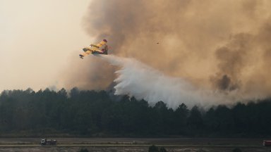 Горещините и вятърът възпрепятстват борбата с пожарите във Франция, Испания и Португалия