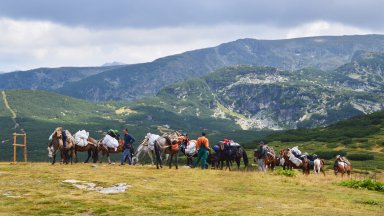 30 евро струва пренасянето на багаж с кон до Седемте рилски езера