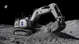 Роботизиран багер ще подготвя терена за лунната база на САЩ през 2028 г.