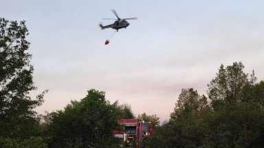 Пожар обхвана 2000 декара край брезовското село Стрелци