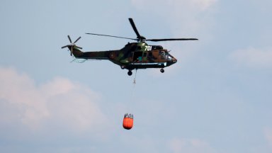 "Кугър“ се включи в гасенето на големия пожар в Централен Балкан край село Антон