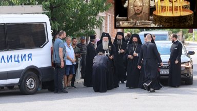 Под засилено полицейско присъствие изпратиха жертвата на "ловците" Георги Кузев (снимки)