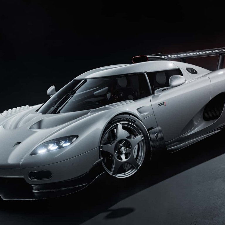 Koenigsegg CCGT1 има двигател V8 с два турбокомпресора и мощност 1600 к.с.