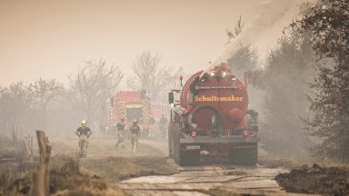 Горският пожар в Белгия вече не напредва към германската граница