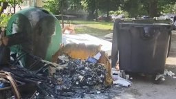 Задържаха 28-годишен за палежи на цветни контейнери за смет в столичния район "Илинден"