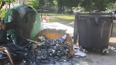 Задържаха 28-годишен за палежи на цветни контейнери за смет в столичния район "Илинден"