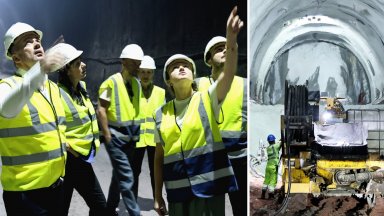 Копаят по 1,5 м на ден от 13-километровия жп тунел от Елин Пелин до Вакарел (снимки/видео)