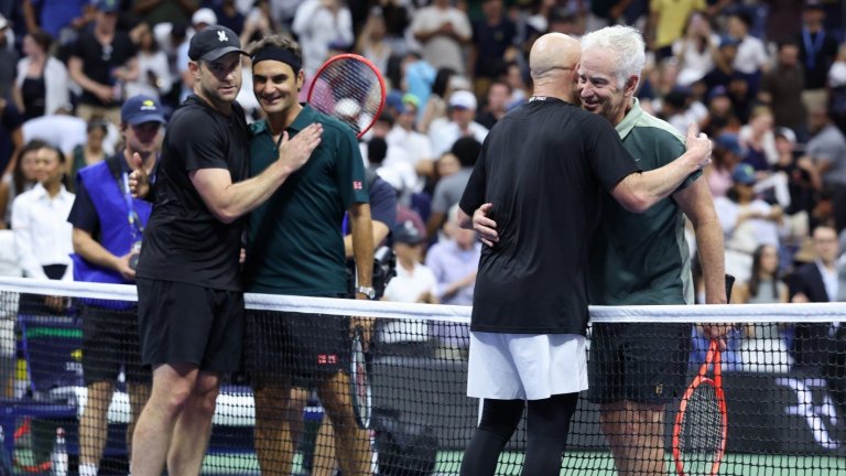 Нa US Open: Федерер, Родик, Макенроу и Агаси върнаха лентата назад